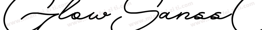 GlowSanssC Condensed Bold字体转换